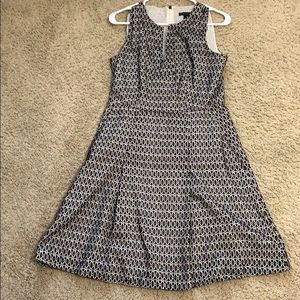 JCrew black and white dress